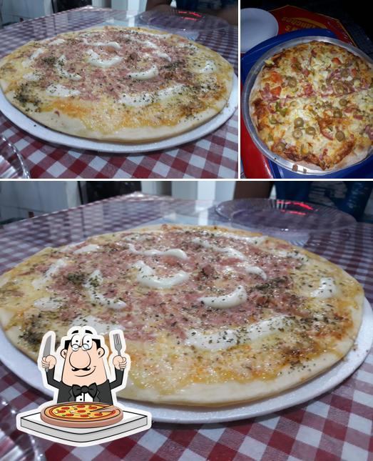 Escolha pizza no Restaurante Sabor D’ Casa