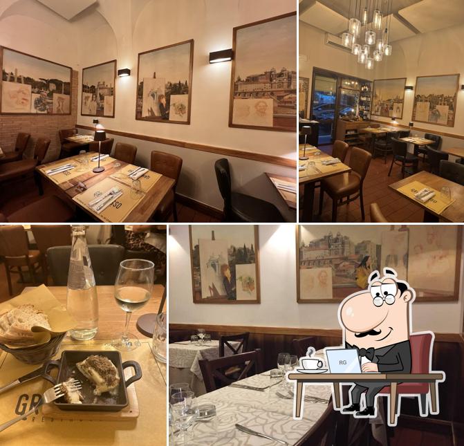 Gli interni di Trattoria Al Gran Sasso