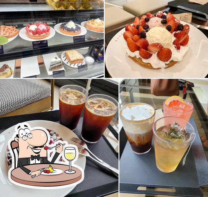 Hands Coffee Daegu downtown Branch is distinguished by food and drink
