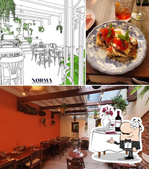 La photo de la table à manger et intérieur concernant NORMA - Trattoria e Aperitivo