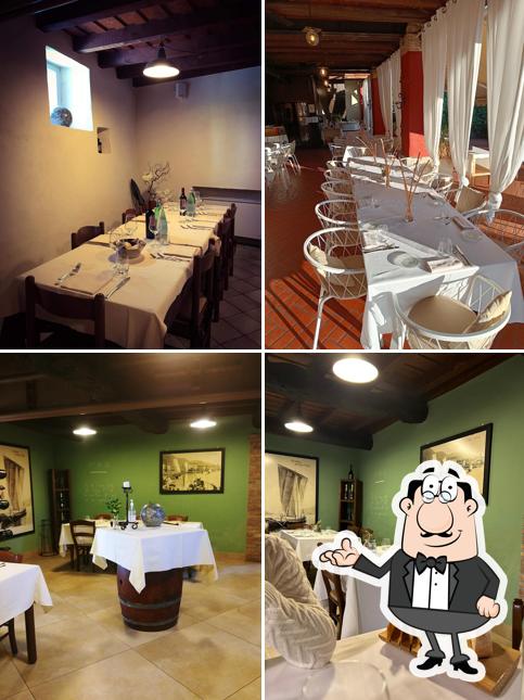 Gli interni di Osteria ai Nidrì