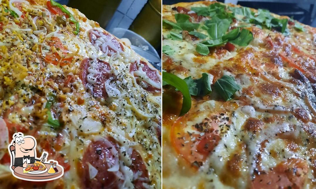 Escolha pizza no Nicole Pizzaria Niterói