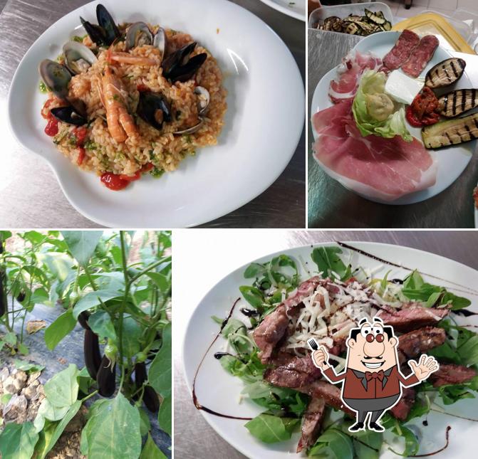 Paella, sashimi e insalata di barbabietole al Ristorante e B&B Il Giardino