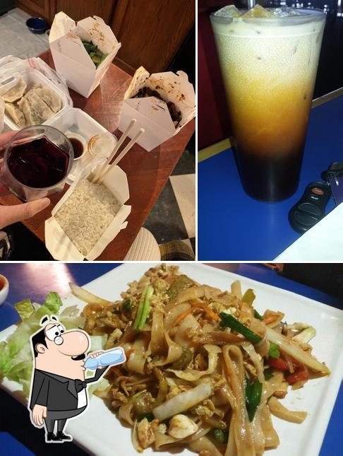 This is the picture showing drink and food at Song's Restaurant