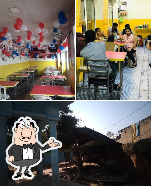 This is the picture depicting interior and exterior at Triupati Balaji Restaurant