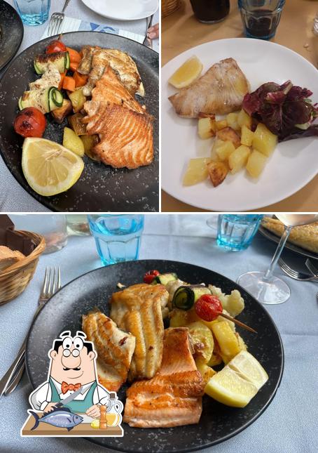 Salmone grigliato al La Vecchia Scuola