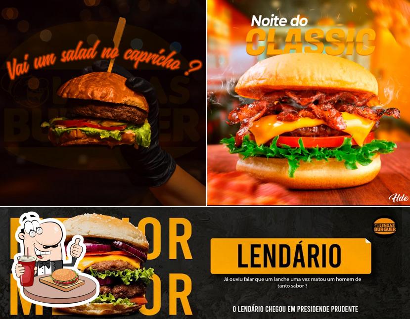 Experimente um hambúrguer no Lendas Burguer