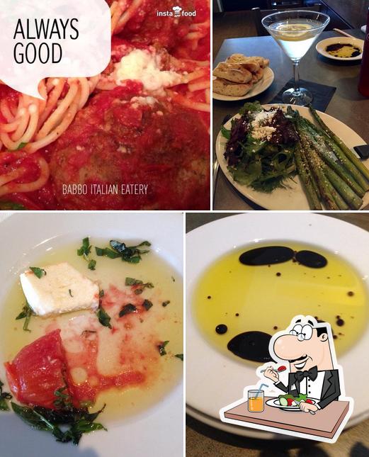 Meals at Babbo Italian Eatery