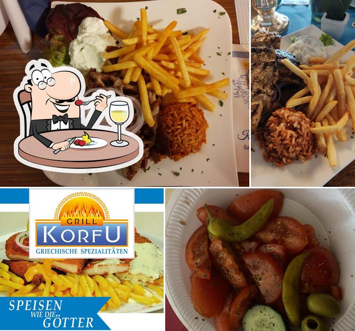 Essen im Korfu-Grill