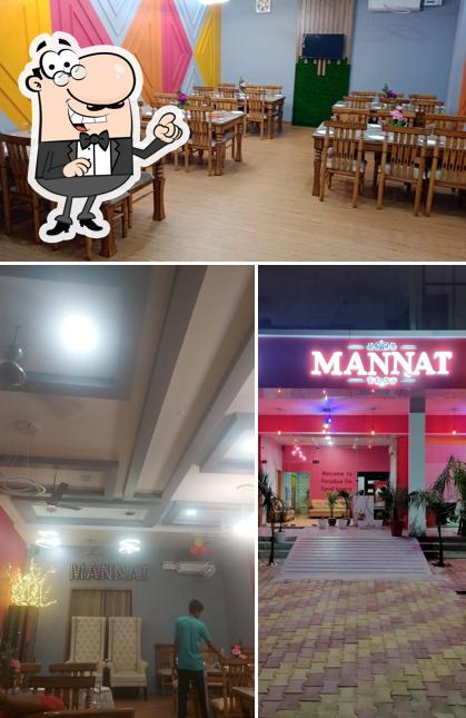 The interior of Mannat Restaurant