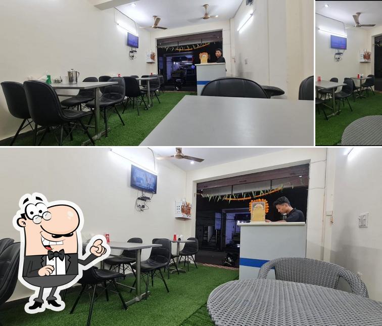 The interior of Mannat family Restaurant