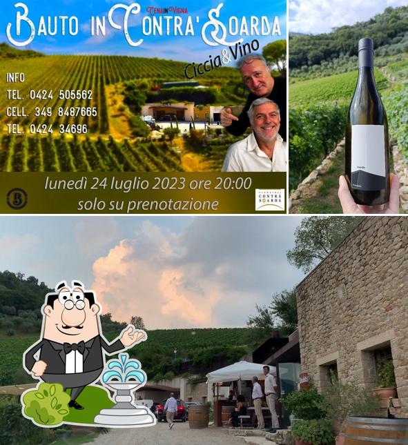 Questa è la immagine che presenta la esterno e bevanda di Pulierin Enotavola