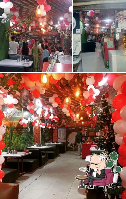 The interior of Shree baba Haridas family Dhaba