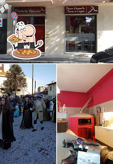 Get pizza at Pizzeria Vesuvio
