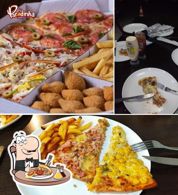 Consiga pizza no Pizzaria Paradinha e Restaurante