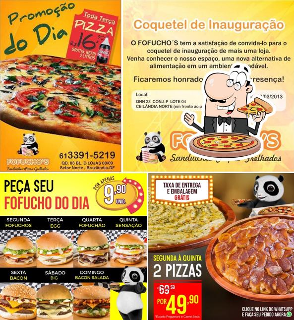 Consiga pizza no Fofuchos