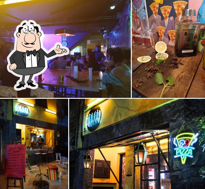 O interior do GRAXA PIZZA BAR