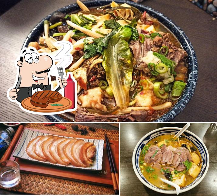 Les repas à base de viande sont offerts par Fuji Noodle House