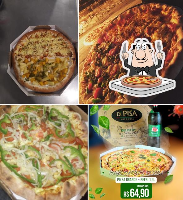 Peça diferentes variedades de pizza