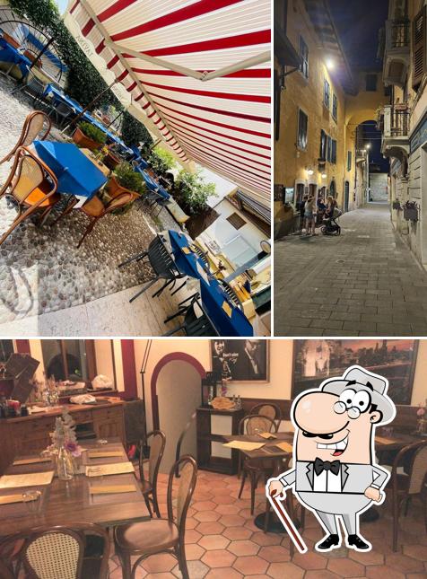 Dai un’occhiata alla immagine che mostra la esterno e interni di Osteria L'Antico Pozzo