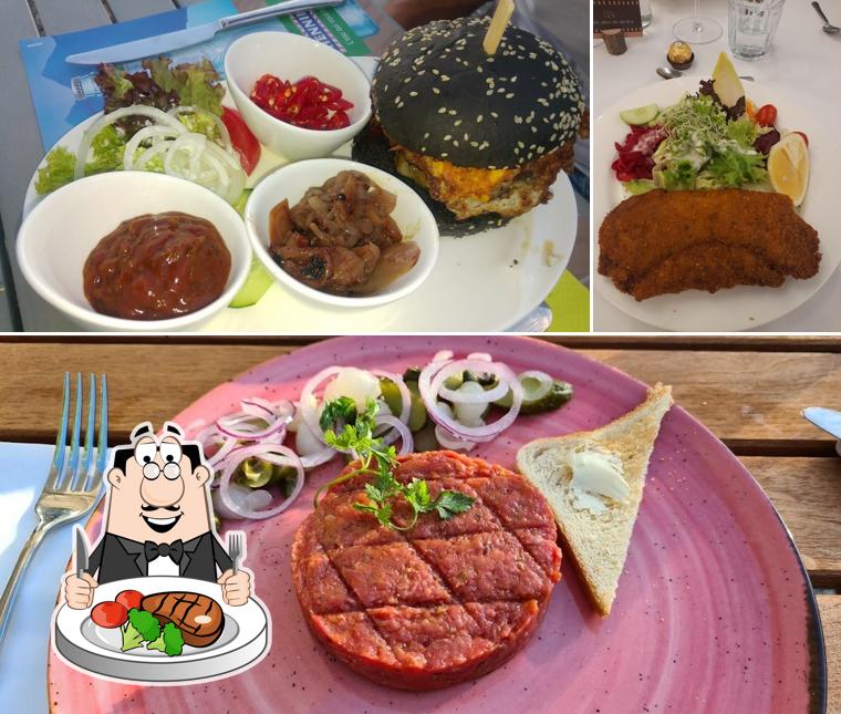 Prenditi i un pasto a base di carne a Restaurant Geerlisburg