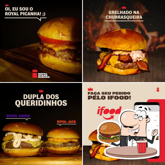 Experimente um hambúrguer no Royal Steak Burger