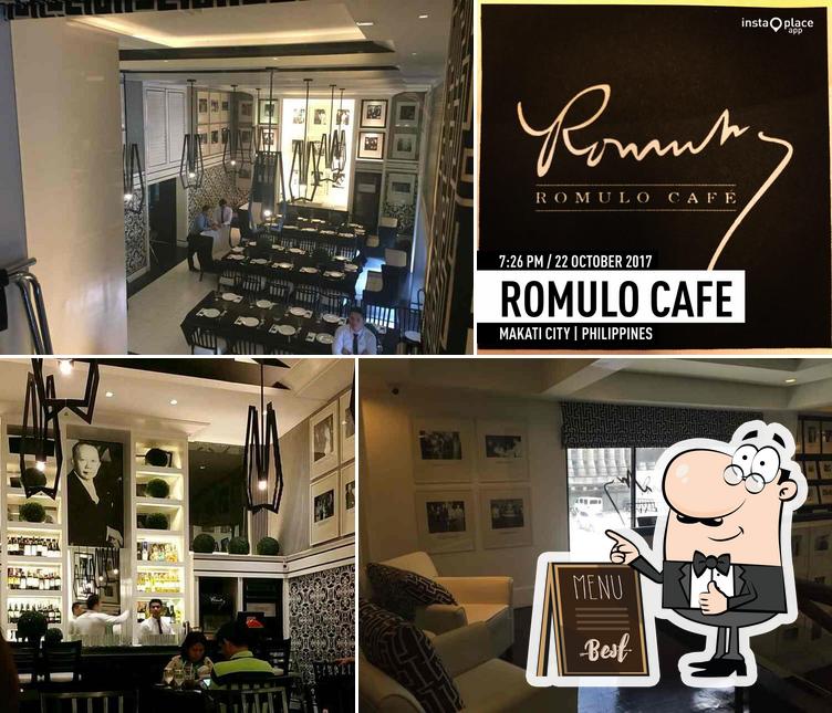 Romulo Café cafe, Makati, 148 Jupiter - Restaurant menu and reviews