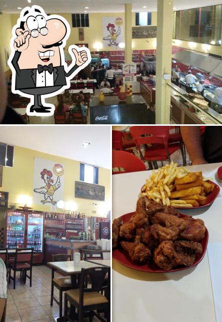 O interior do Vitoria' s Frango Frito