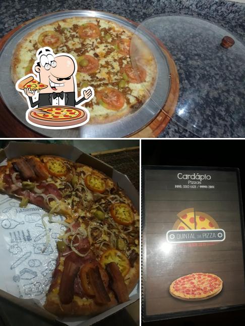 No Quintal Da Pizza Pizzaria, você pode desfrutar de pizza