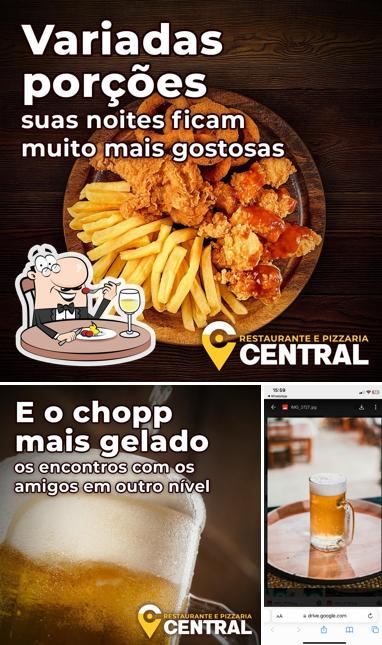 Comida em Restaurante e Pizzaria Central Cruzeiro