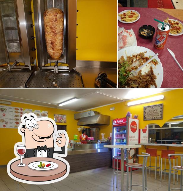 Kebab Alì Babà Gambettola si caratterizza per la cibo e interni