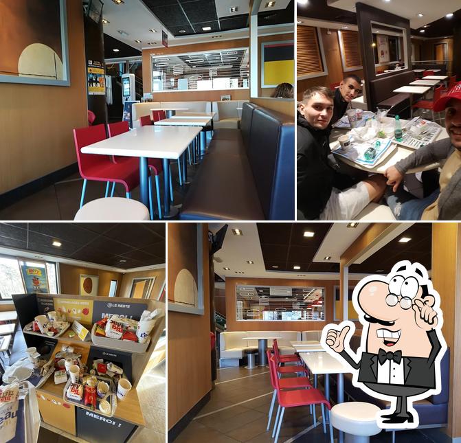 L'intérieur de McDonald's