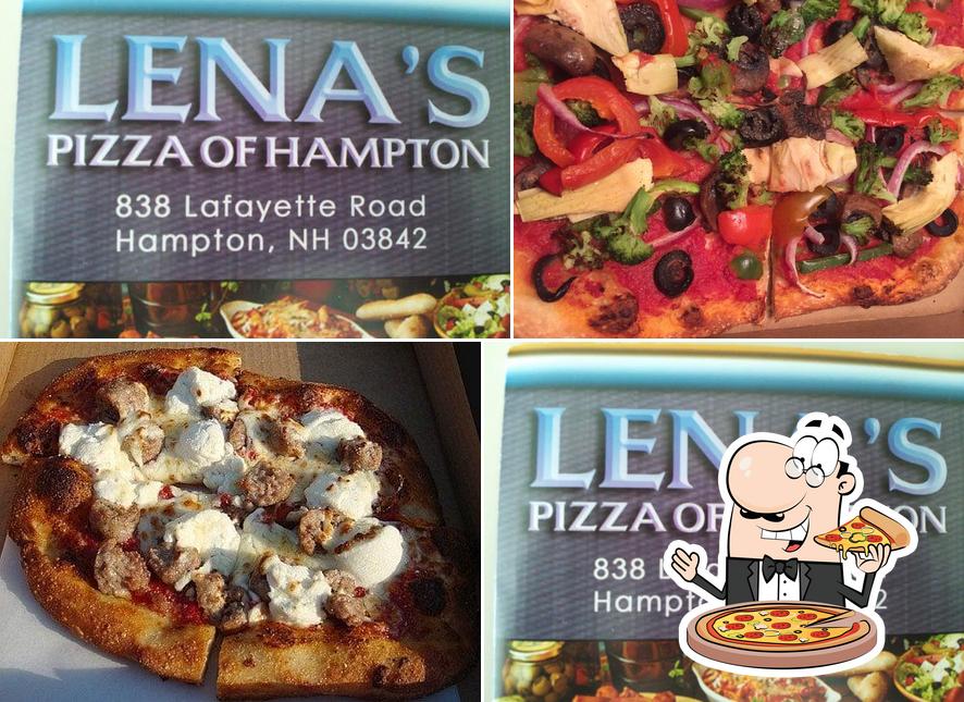 Попробуйте пиццу в "Lena's Subs & Seafood"