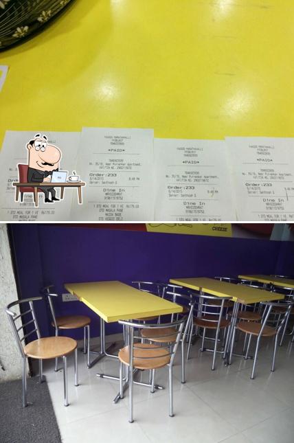 The interior of Faasos Marathahalli