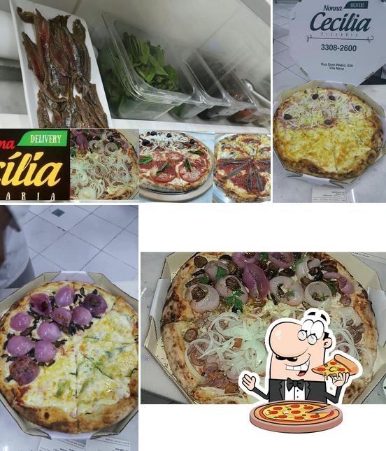 Consiga pizza no Nonna Cecília Pizzaria