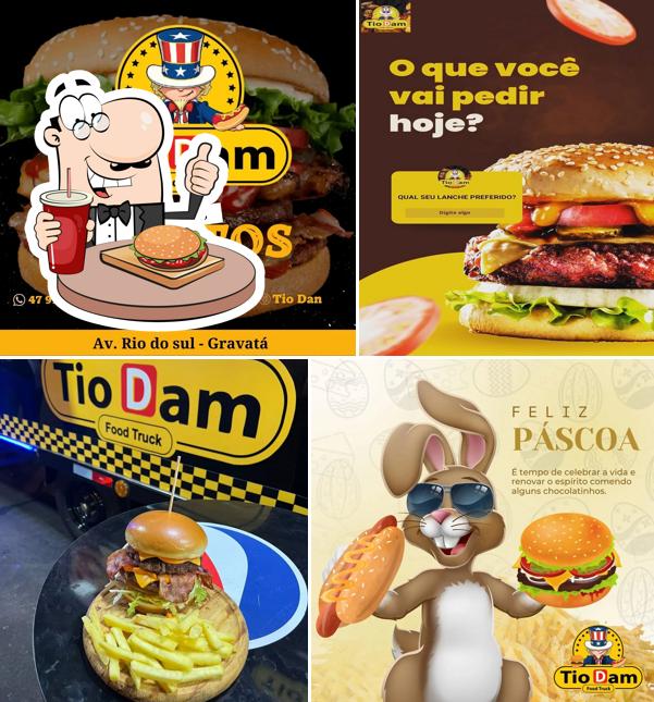 Hambúrguer em Tio Dam Food Truck Eventos