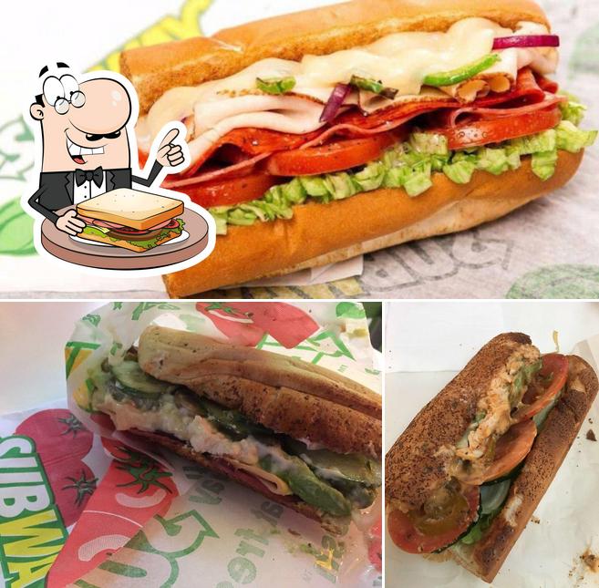 Sélectionnez un sandwich à Subway