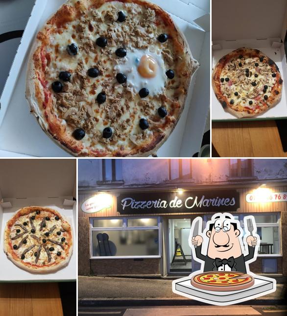 A Pizzeria de Marines, vous pouvez profiter des pizzas