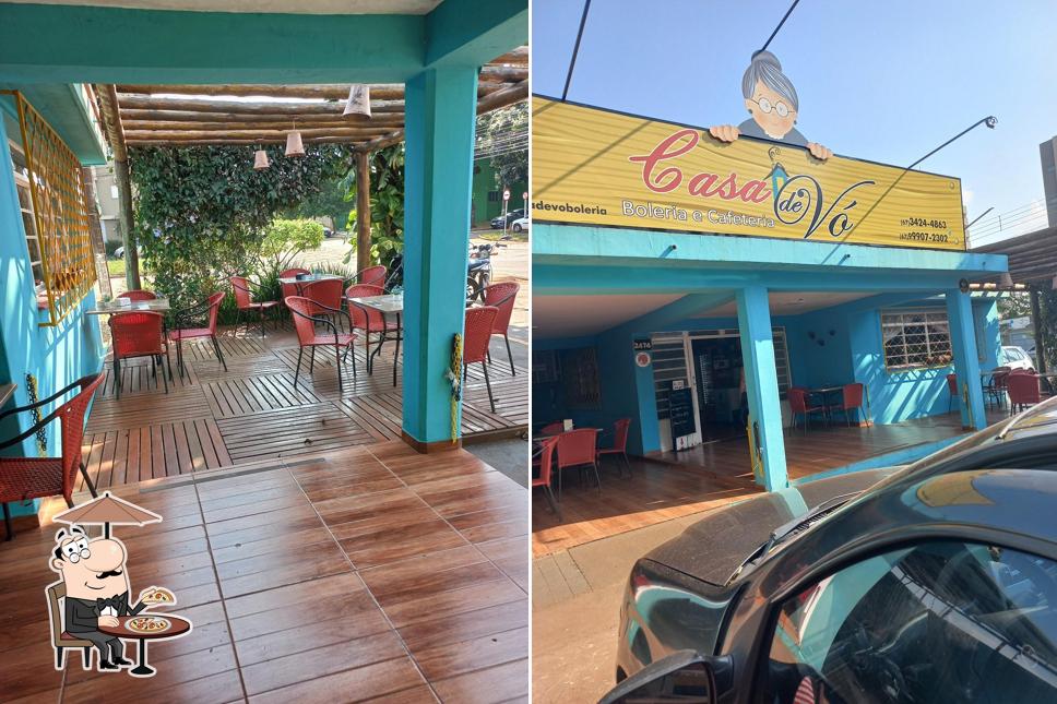 O exterior do Casa de Vó Boleria e Cafeteria