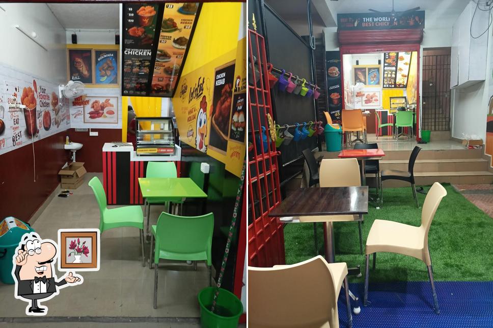 The interior of Five Star Chicken