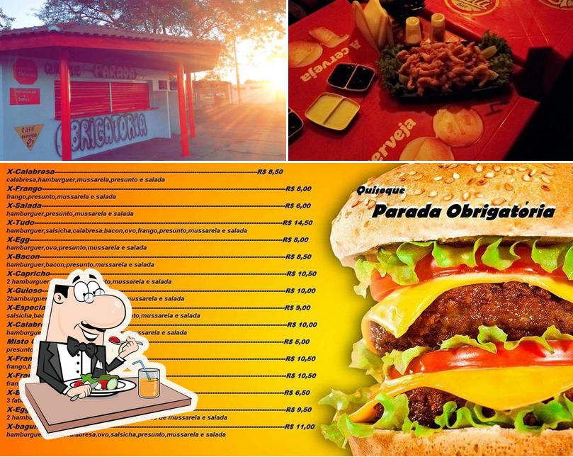 A Quiosque Parada Obrigatória se destaca pelo comida e exterior