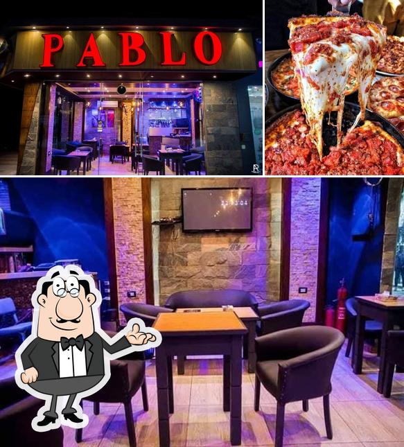 Внутреннее оформление и мясные блюда в Pablo