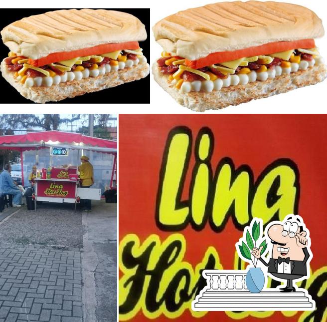 O exterior do LINA HOT DOG