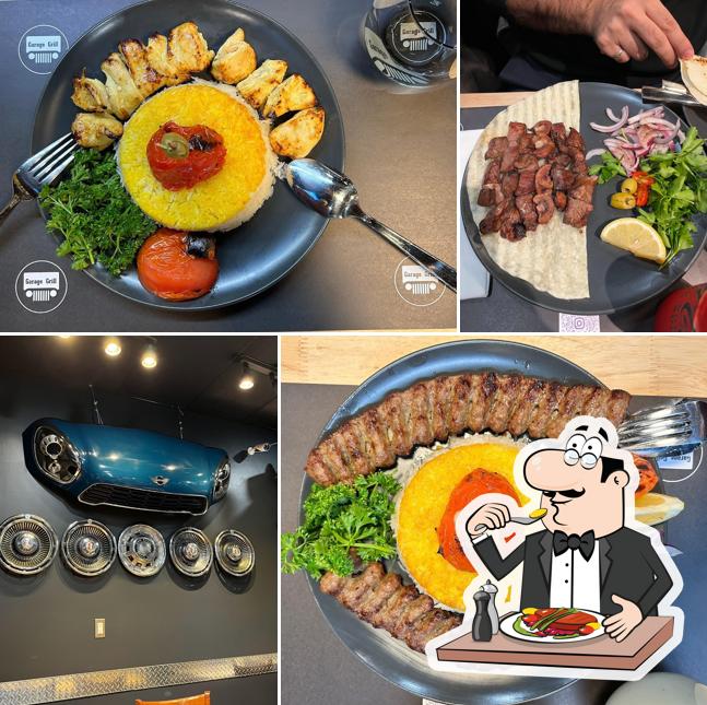 Meals at Garage Grill Restaurant