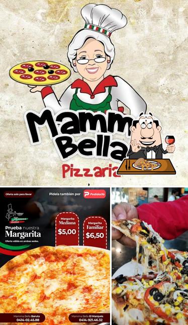 Experimente pizza no Mamma Bella Pizzaria