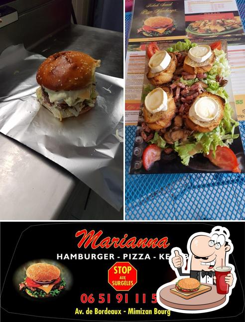 Prenez un hamburger à Marianna tacos truck