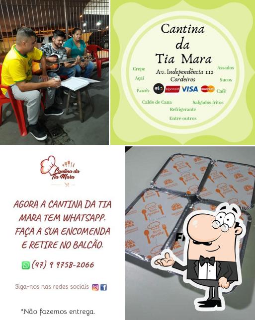 O interior do Cantina da Tia Mara