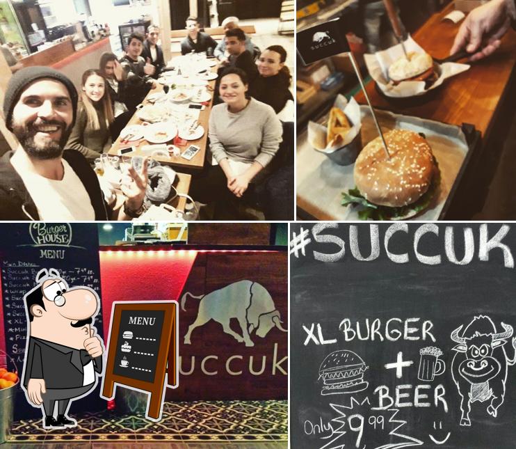 The picture of SUCCUK BURGER HOUSE & CAFE’s blackboard and interior