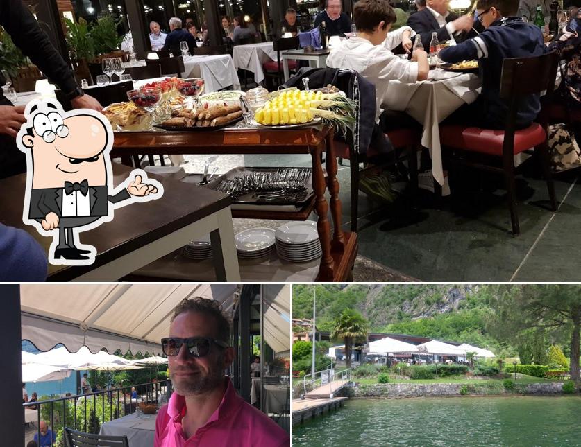Tra le diverse cose da Ristorante Il Ritrovo si possono trovare la interni e esterno