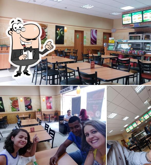 O interior do Subway